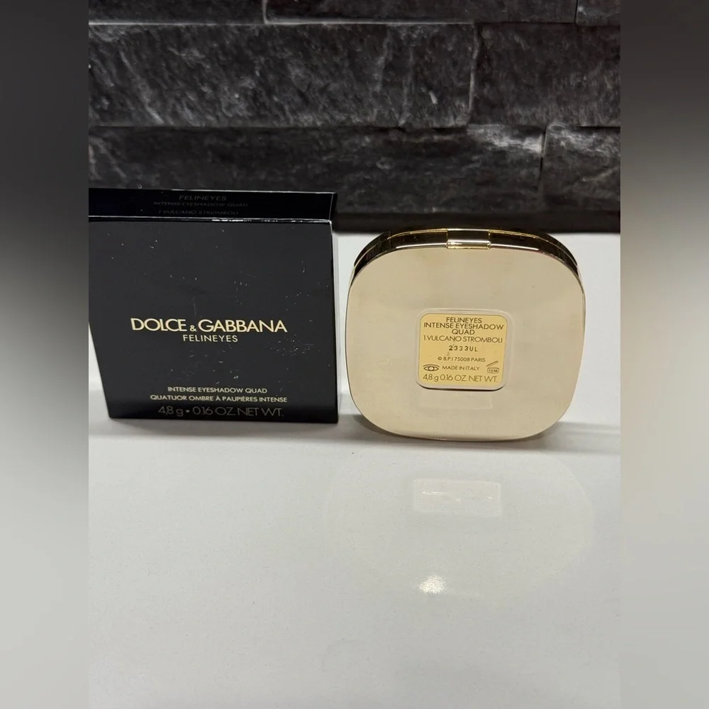 DOLCE & GABBANA Intense Eyeshadow Quad Felineyes 1 Vulcano Stromboli NIB